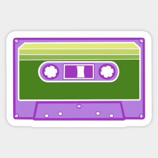 Gender Queer Flag Cassette Sticker